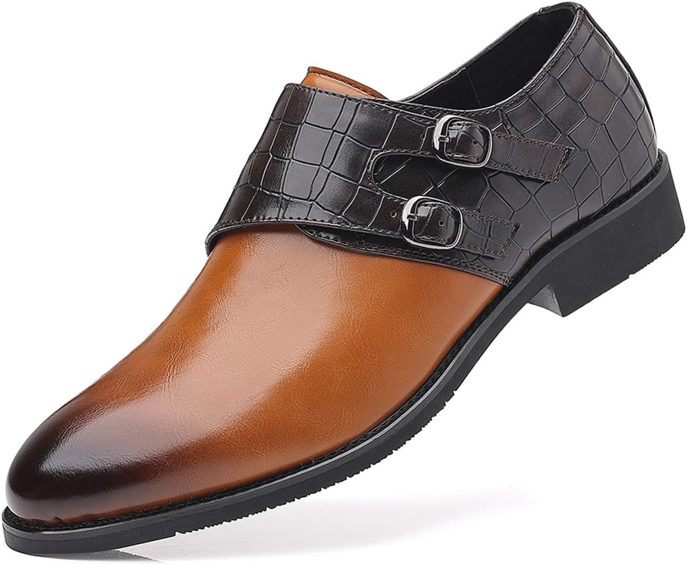 Мужские кожаные оксфорды с пряжкой, слипоны с заостренным носком, стильные туфли-лоферы для деловых, повседневных мероприятий, вечеринок и танцев Generic, коричневый
Мужские кожаные оксфорды с пряжкой, слипоны с заостренным носком, стильные туфли-лоферы для деловых, повседневных мероприятий, вечеринок и танцев Generic, коричневый
