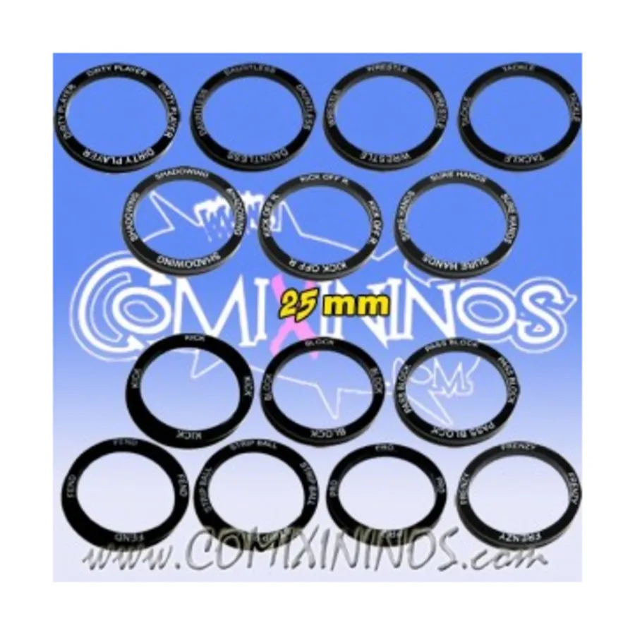 Кольца общего навыка 25 мм — черные, Fantasy Football Miniatures - Accessories (28mm)
Кольца общего навыка 25 мм — черные, Fantasy Football Miniatures - Accessories (28mm)