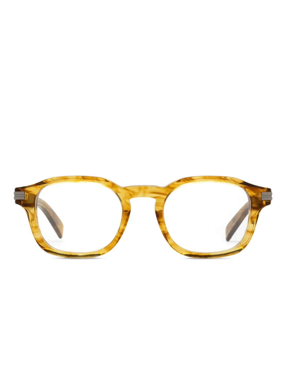 Очки в прямоугольной оправе в полоску Zegna, коричневый
Очки в прямоугольной оправе в полоску Zegna, коричневый