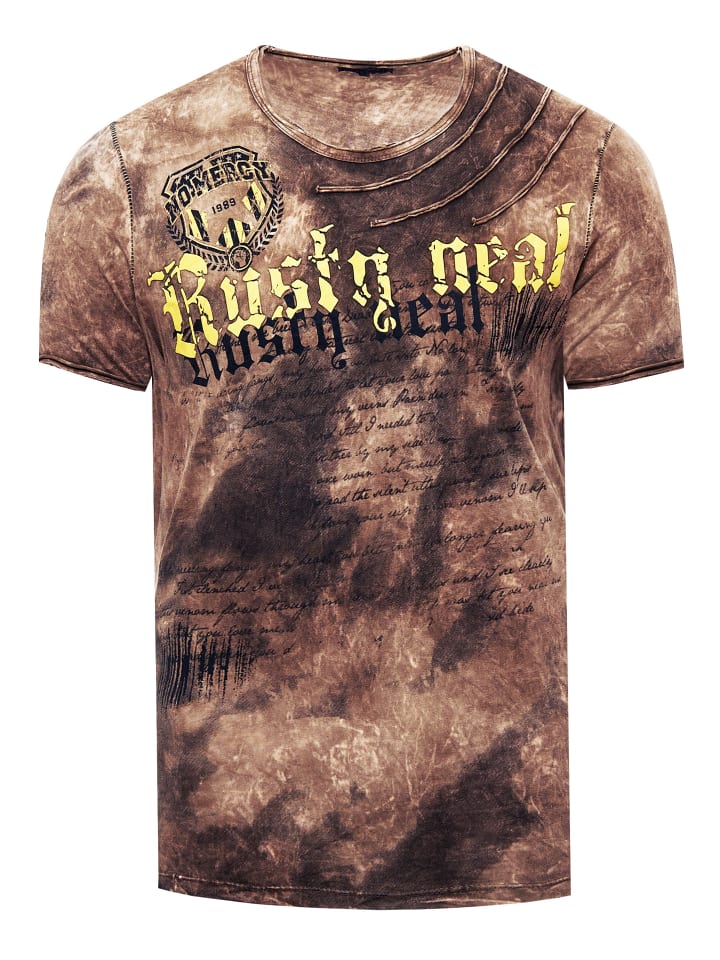 Футболка с принтом тай-дай-батик в коричневом цвете с логотипом Rusty Neal, Коричневый, Футболка с принтом тай-дай-батик в коричневом цвете с логотипом Rusty Neal
Футболка с принтом тай-дай-батик в коричневом цвете с логотипом Rusty Neal, Коричневый, Футболка с принтом тай-дай-батик в коричневом цвете с логотипом Rusty Neal
