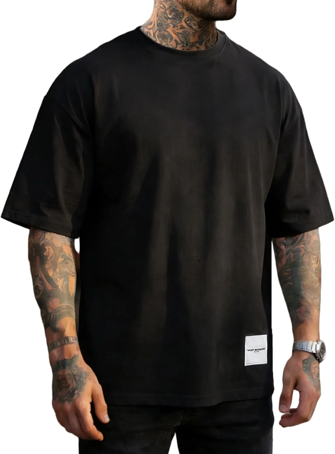 Мужская футболка Oversized с коротким рукавом и круглым вырезом Opomelo
Мужская футболка Oversized с коротким рукавом и круглым вырезом Opomelo