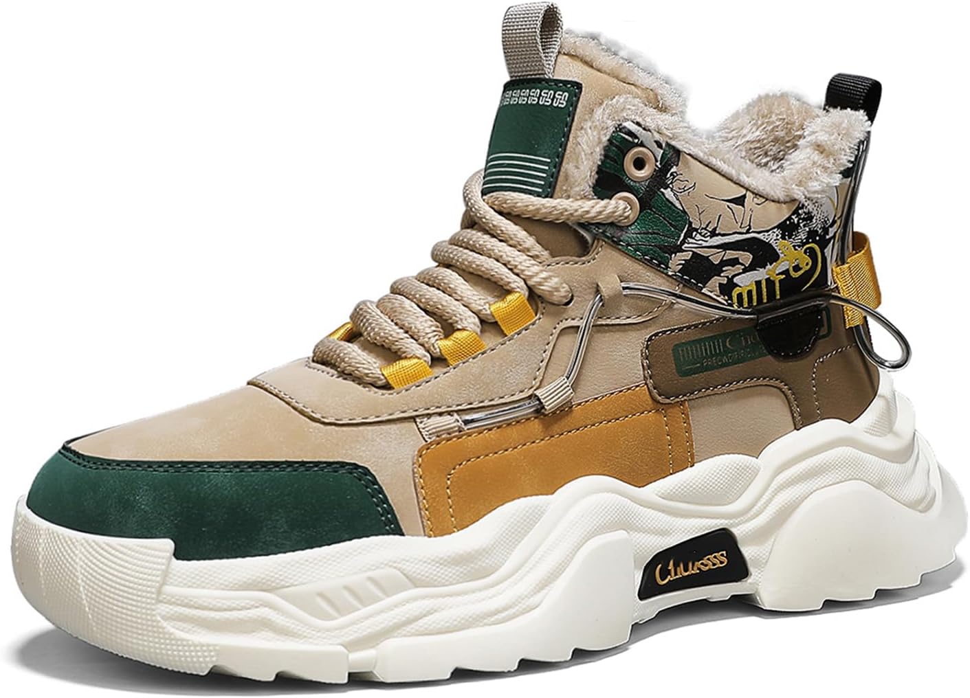 Мужские высокие кеды повседневные спортивные ботинки массивные высокие модные кроссовки для мужчин Spwagym, зеленый/хаки
Мужские высокие кеды повседневные спортивные ботинки массивные высокие модные кроссовки для мужчин Spwagym, зеленый/хаки