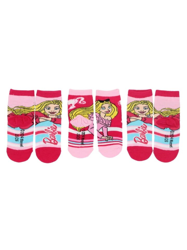 Носки Barbie Kinder Socken – 3er-Pack Söckchen für kleine Fashionistas, розовый
Носки Barbie Kinder Socken – 3er-Pack Söckchen für kleine Fashionistas, розовый