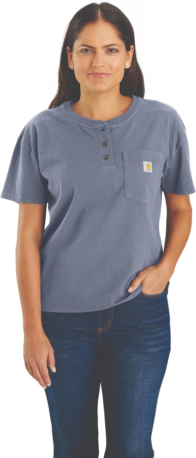 Carhartt Women's 106813 Женская футболка-поло с коротким рукавом свободного кроя, Wisteria Heather
Carhartt Women's 106813 Женская футболка-поло с коротким рукавом свободного кроя, Wisteria Heather