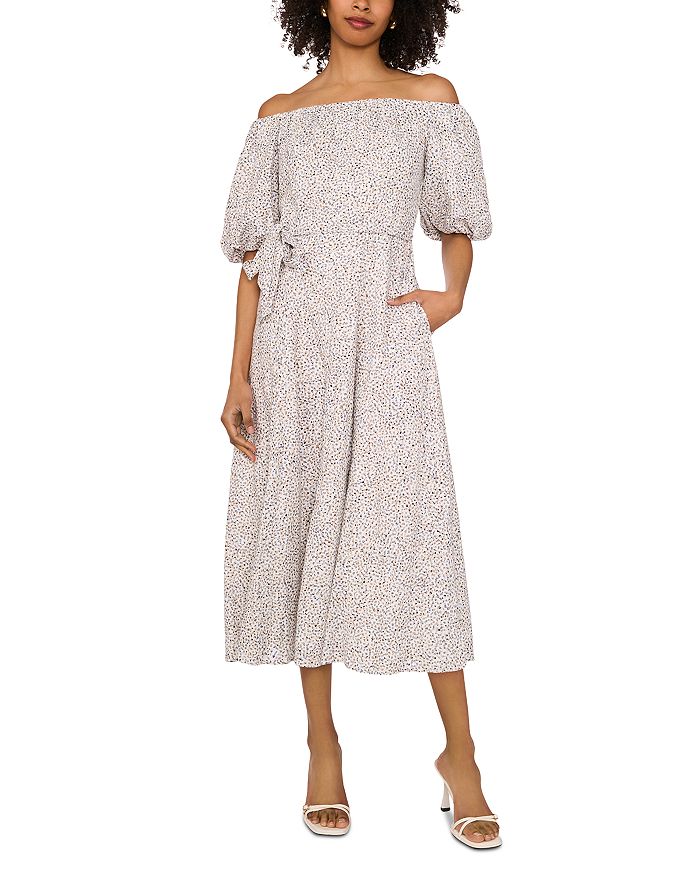 Платье миди с открытыми плечами VINCE CAMUTO, белый
Платье миди с открытыми плечами VINCE CAMUTO, белый