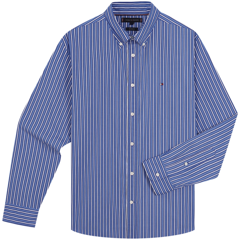 Tommy Hilfiger Мужская рубашка в сине-белую полоску
Tommy Hilfiger Мужская рубашка в сине-белую полоску