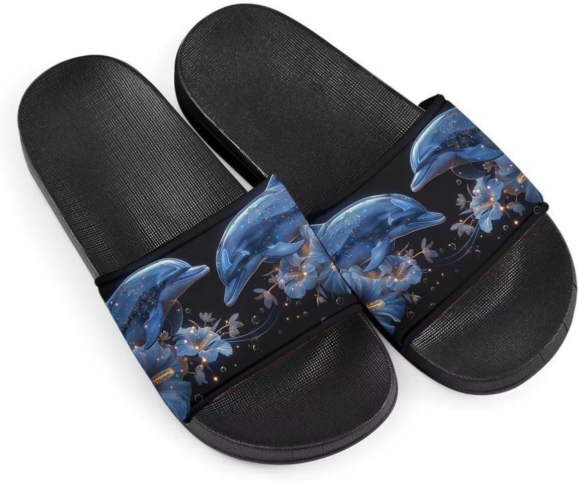 Женские шлепанцы слайд Нескользящие Синие дельфины Летние домашние тапочки для девочек Шлепанцы с пристраиванием Getelinseng
Женские шлепанцы слайд Нескользящие Синие дельфины Летние домашние тапочки для девочек Шлепанцы с пристраиванием Getelinseng