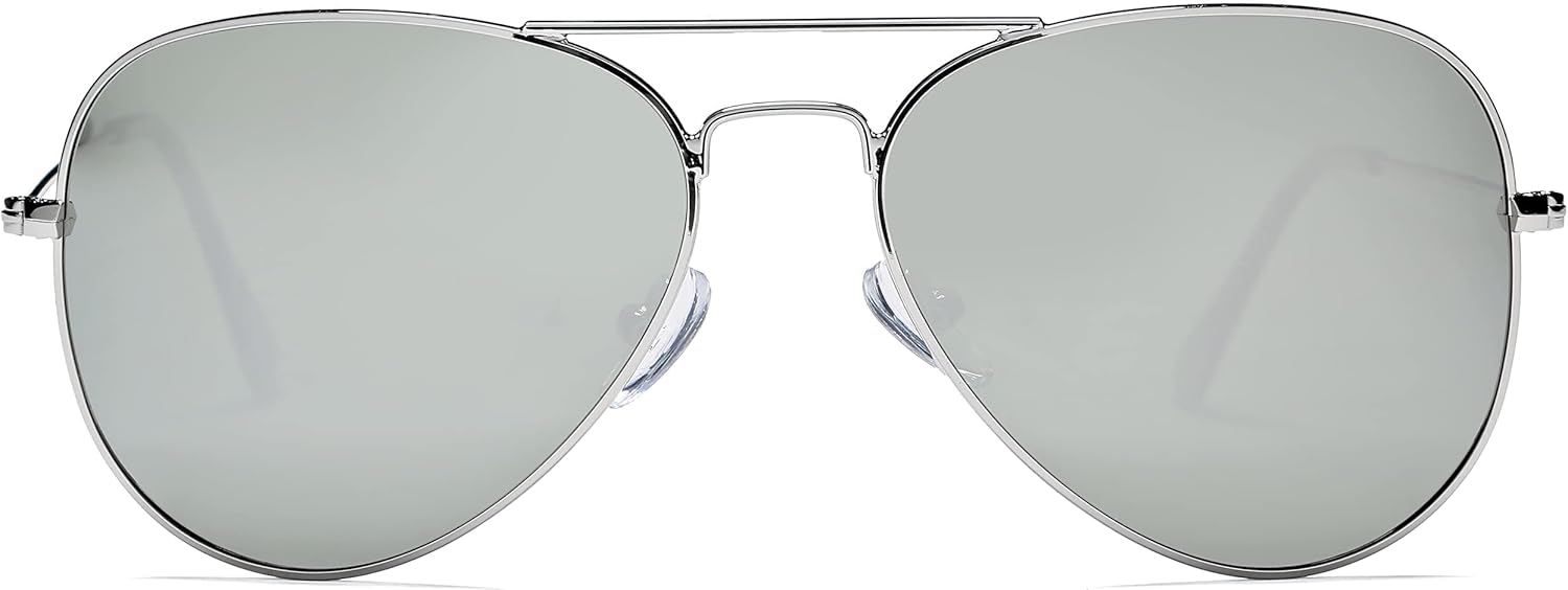 Поляризованные солнцезащитные очки-авиаторы Pro Acme Classic для женщин и мужчин, легкая металлическая оправа в стиле «пилот», защита от УФ-излучения UV400, ширина линз 58 мм, B | Silver Frame| Silver Mirrored Lens
Поляризованные солнцезащитные очки-авиаторы Pro Acme Classic для женщин и мужчин, легкая металлическая оправа в стиле «пилот», защита от УФ-излучения UV400, ширина линз 58 мм, B | Silver Frame| Silver Mirrored Lens
