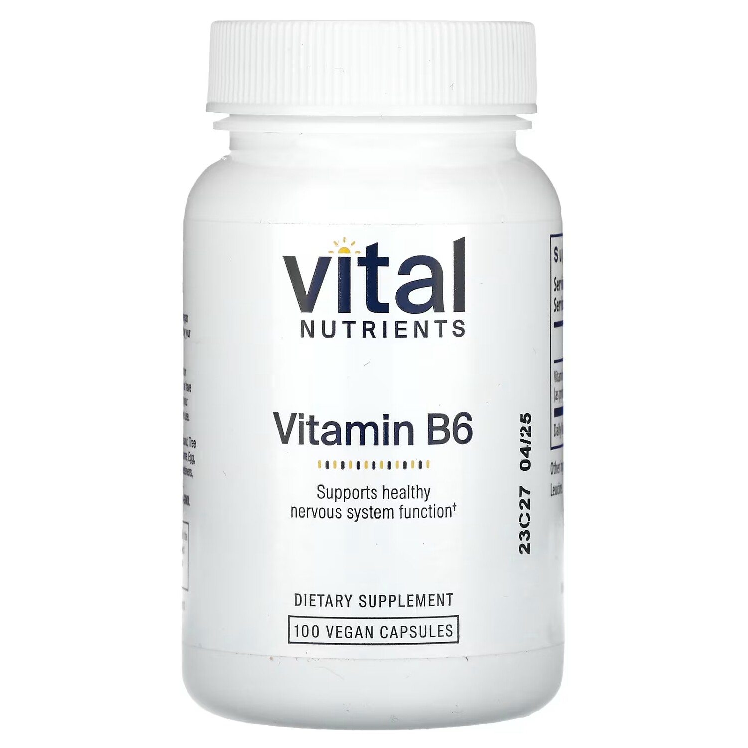 Витамин B6 Vital Nutrients, 100 капсул
Витамин B6 Vital Nutrients, 100 капсул