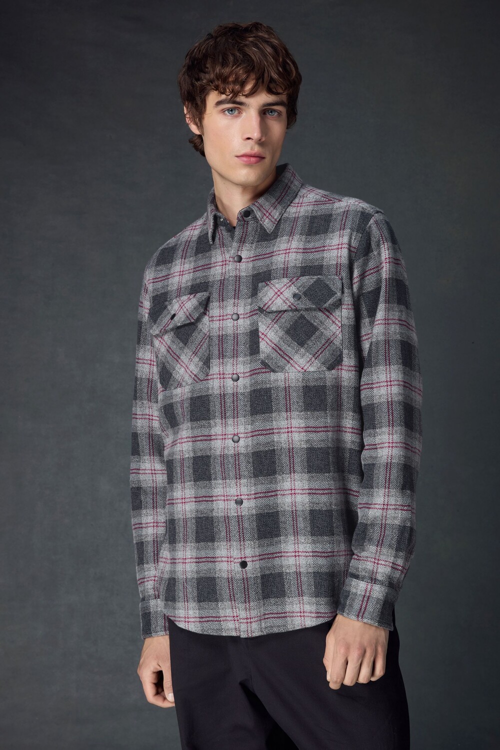 Рубашка в клетку с длинными рукавами в стиле вестерн Next, серый
Рубашка в клетку с длинными рукавами в стиле вестерн Next, серый