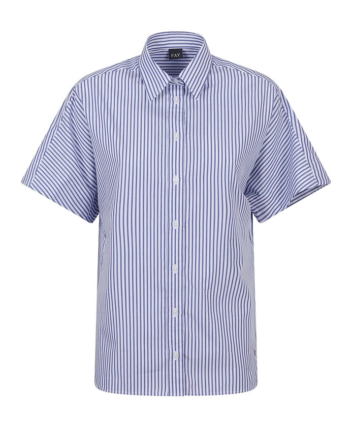 Хлопковая рубашка Fay, синий
Хлопковая рубашка Fay, синий