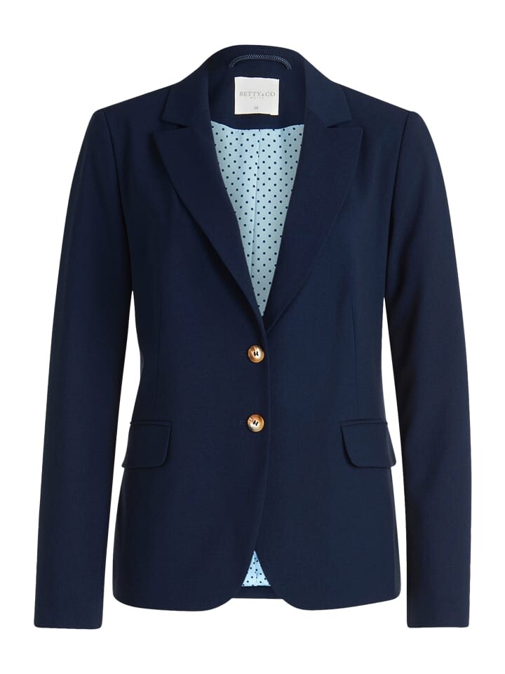 Блейзер BETTY & CO Klassischer Blazer mit Taschen, темно-синий
Блейзер BETTY & CO Klassischer Blazer mit Taschen, темно-синий