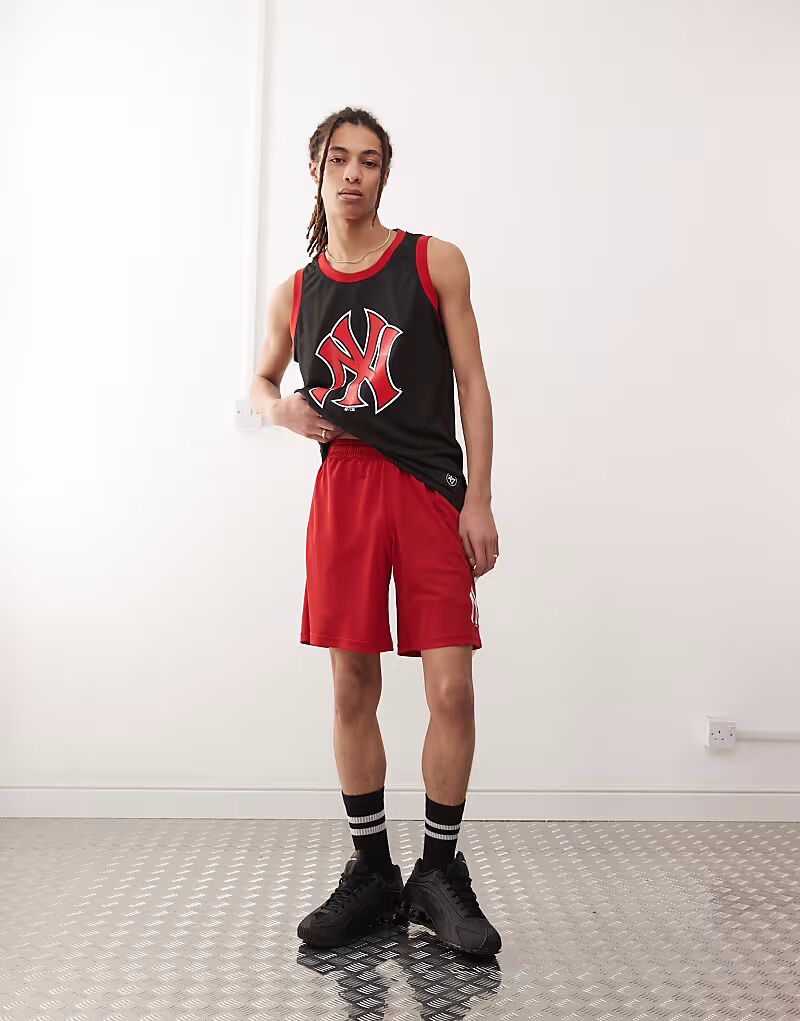 47 Brand NY Yankees импринт логотип майка в черном/красном цвете
47 Brand NY Yankees импринт логотип майка в черном/красном цвете