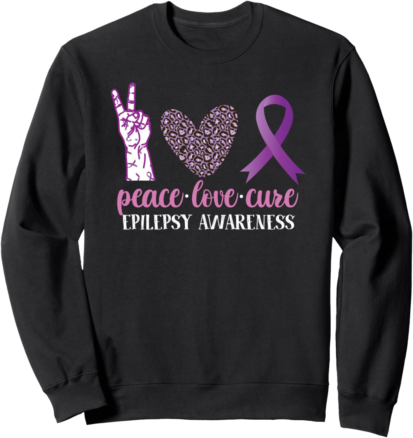 Лента осведомленности об эпилепсии, мир, любовь, исцеление, толстовка Epilepsy Awareness Day Month Support Hs0, черный
Лента осведомленности об эпилепсии, мир, любовь, исцеление, толстовка Epilepsy Awareness Day Month Support Hs0, черный