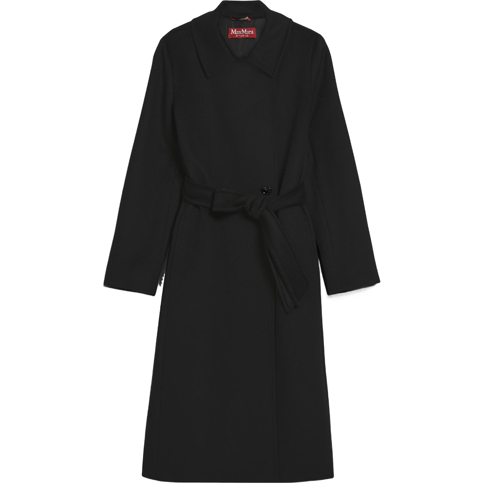Женское черное пальто MaxMara Studio, черный
Женское черное пальто MaxMara Studio, черный