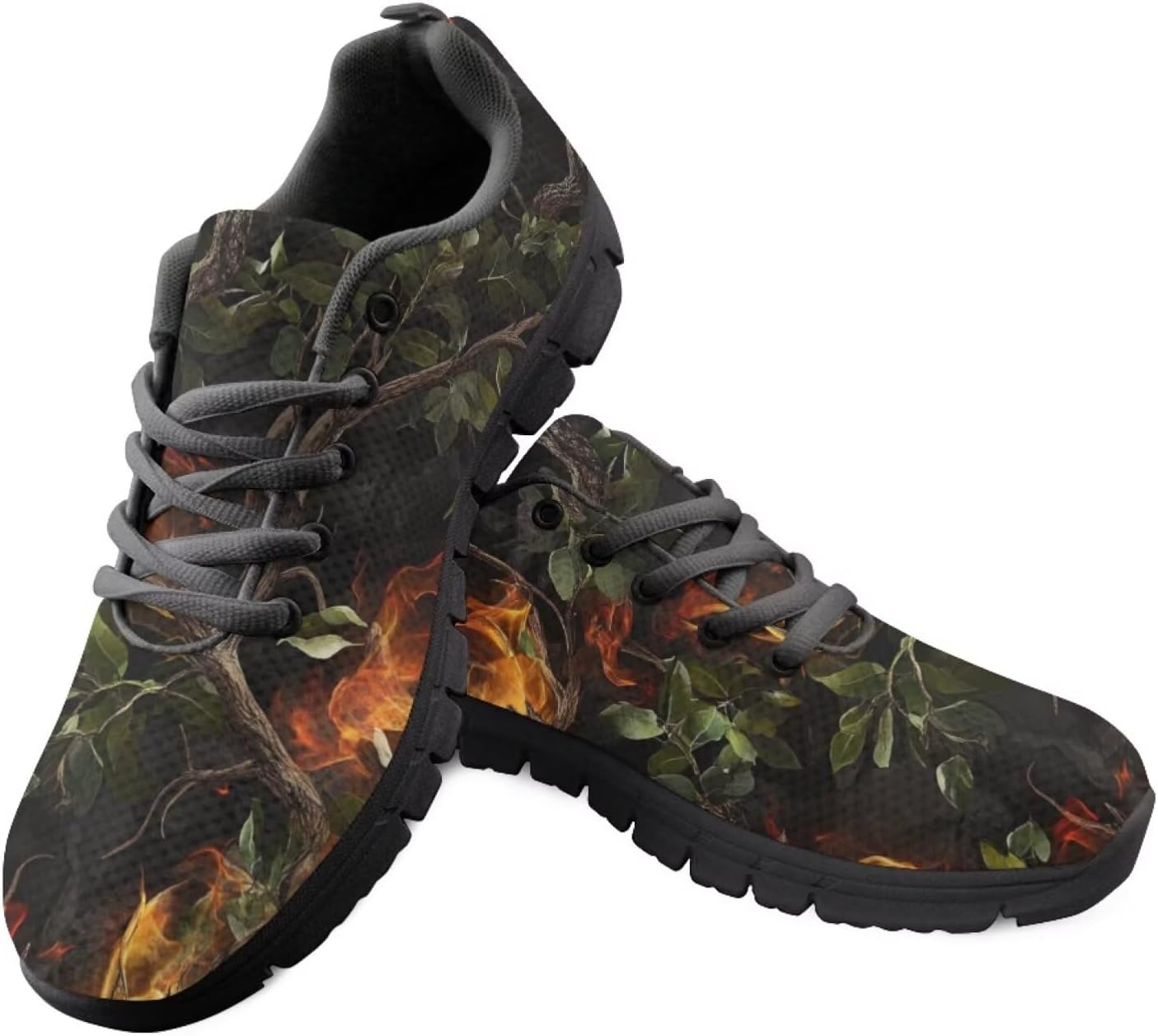 Кроссовки Jeiento на Хэллоуин для мужчин и женщин, спортивные с шнуровкой, сетчатые, дышащие, для бега, тенниса, Fire Flame Tree
Кроссовки Jeiento на Хэллоуин для мужчин и женщин, спортивные с шнуровкой, сетчатые, дышащие, для бега, тенниса, Fire Flame Tree