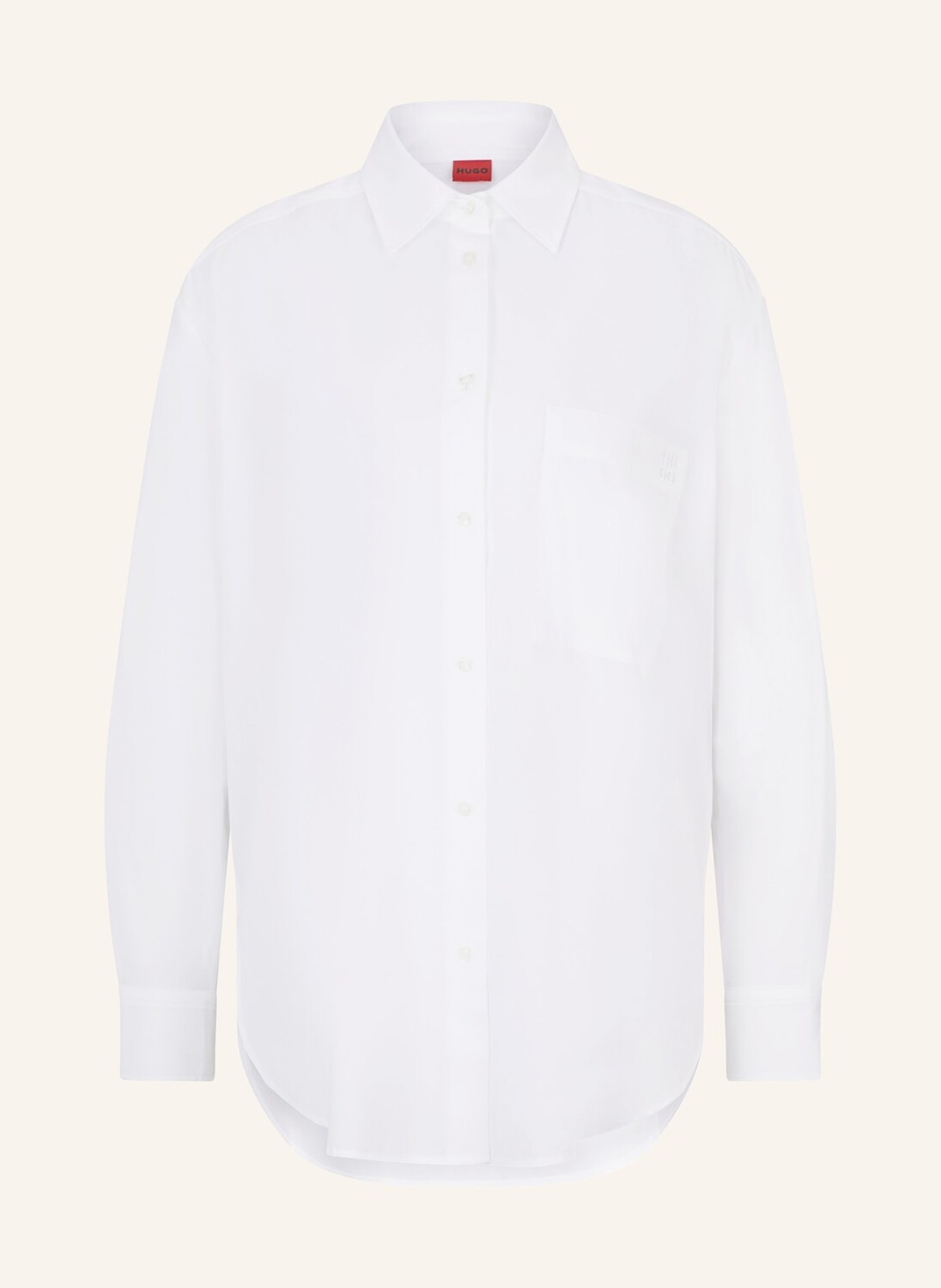 Блузка-Рубашка рубашка оверсайз Hugo, белый
Блузка-Рубашка рубашка оверсайз Hugo, белый