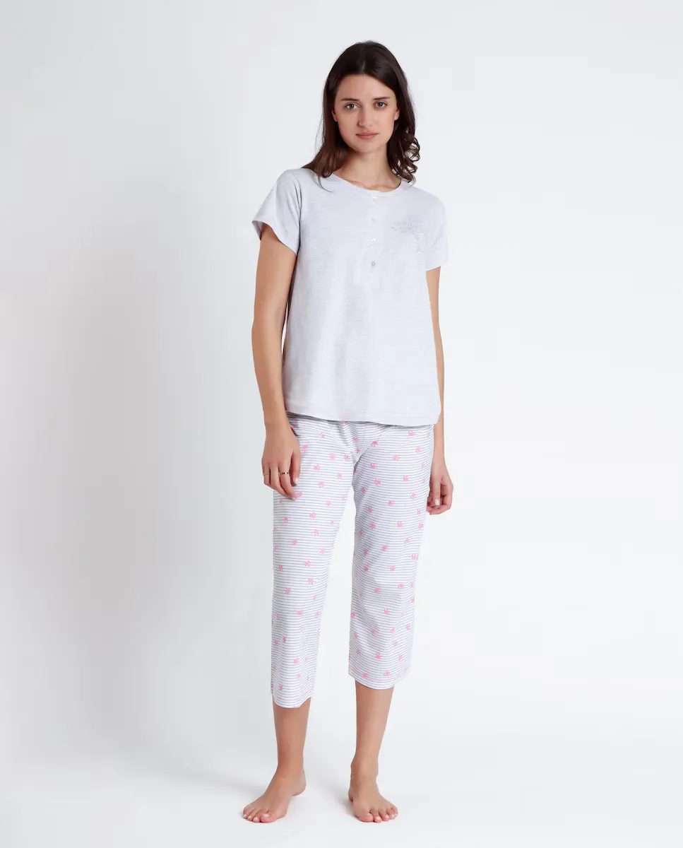 Трикотажная пижама для беременных из органического хлопка в сером цвете Disney, серый
Трикотажная пижама для беременных из органического хлопка в сером цвете Disney, серый