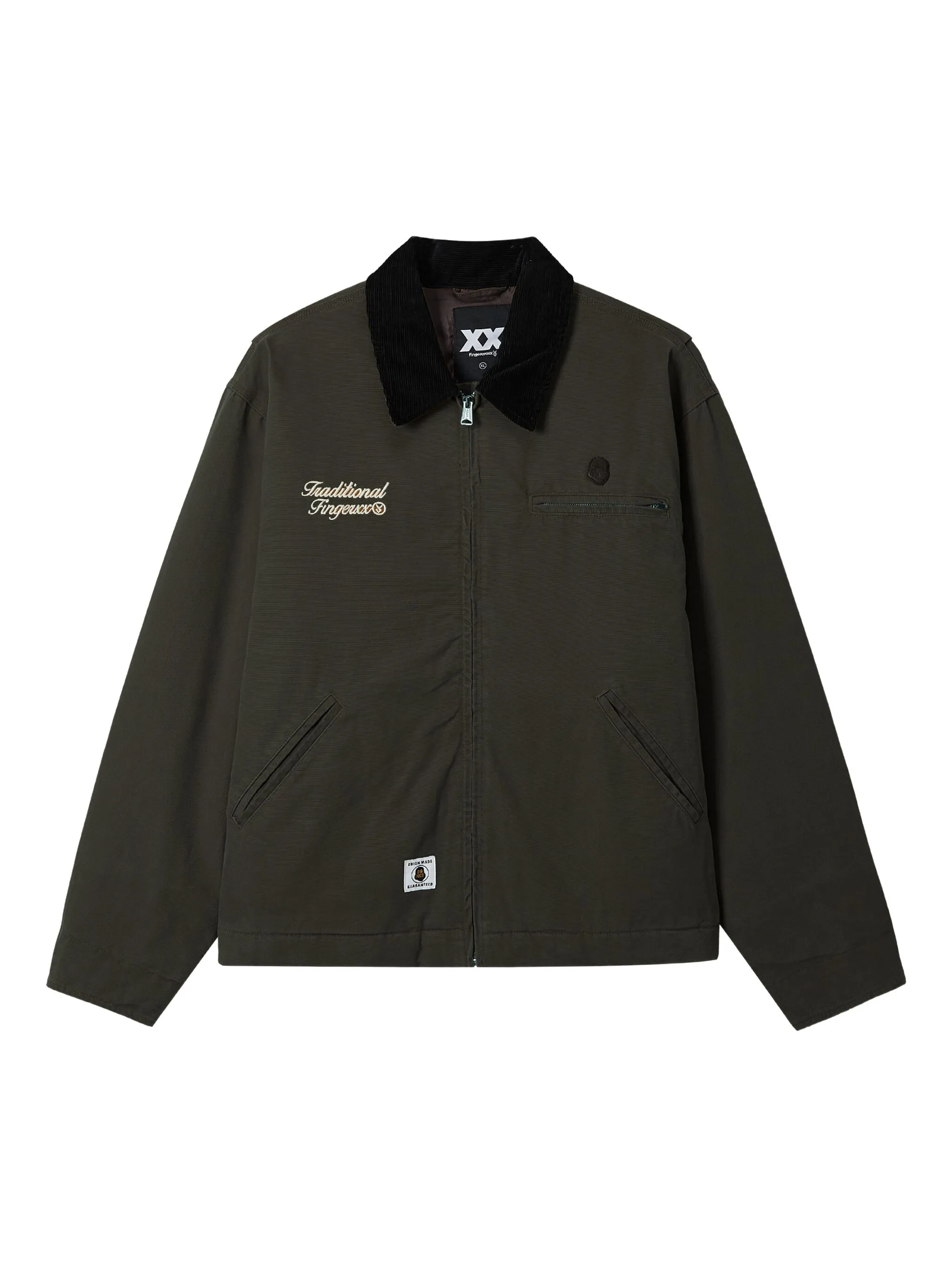 Куртка с вельветовым воротником Fingercroxx, зеленый
Куртка с вельветовым воротником Fingercroxx, зеленый