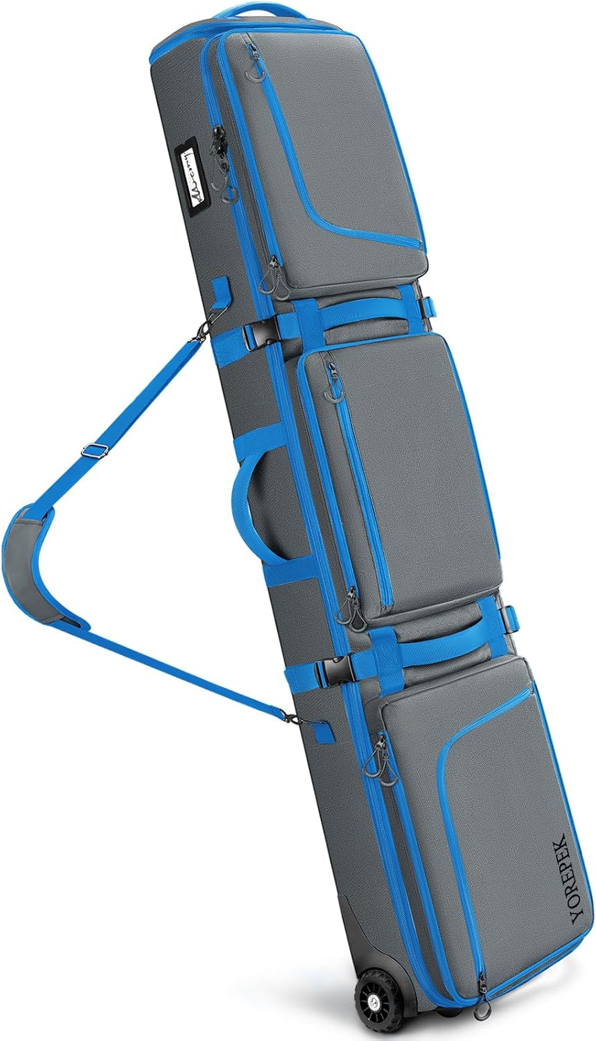 Мягкая сумка для сноуборда YOREPEK с колесами, раздвижные чехлы для лыж для авиаперелетов (длина до 175 см), рюкзак для сноуборда с 6 карманами для лыжных ботинок (до 13-го размера США), шлем, аксессуары, Grey, Серый, Мягкая сумка для сноуборда YOREPEK с
Мягкая сумка для сноуборда YOREPEK с колесами, раздвижные чехлы для лыж для авиаперелетов (длина до 175 см), рюкзак для сноуборда с 6 карманами для лыжных ботинок (до 13-го размера США), шлем, аксессуары, Grey, Серый, Мягкая сумка для сноуборда YOREPEK с