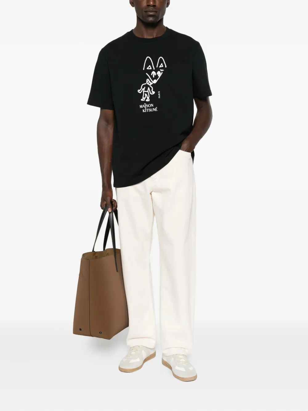 Футболка с принтом лисы для вечеринки Maison Kitsuné, черный
Футболка с принтом лисы для вечеринки Maison Kitsuné, черный