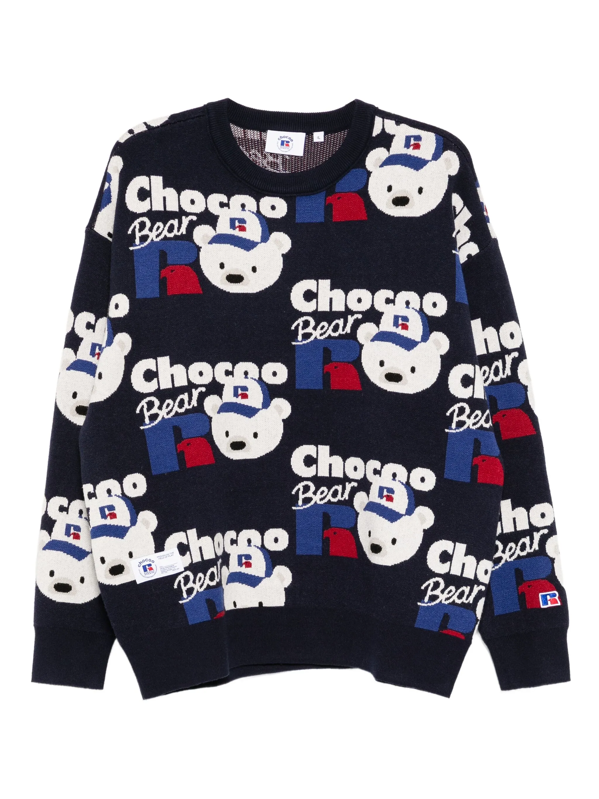 Джемпер с принтом из коллаборации с Russell Athletic Chocoolate, синий
Джемпер с принтом из коллаборации с Russell Athletic Chocoolate, синий