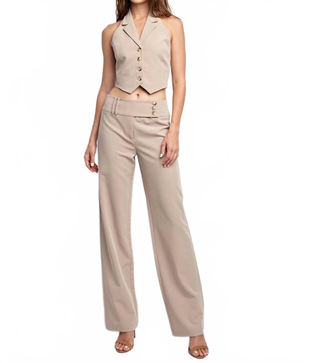 Брюки-клеш бежевого цвета Edit by Nine
Брюки-клеш бежевого цвета Edit by Nine