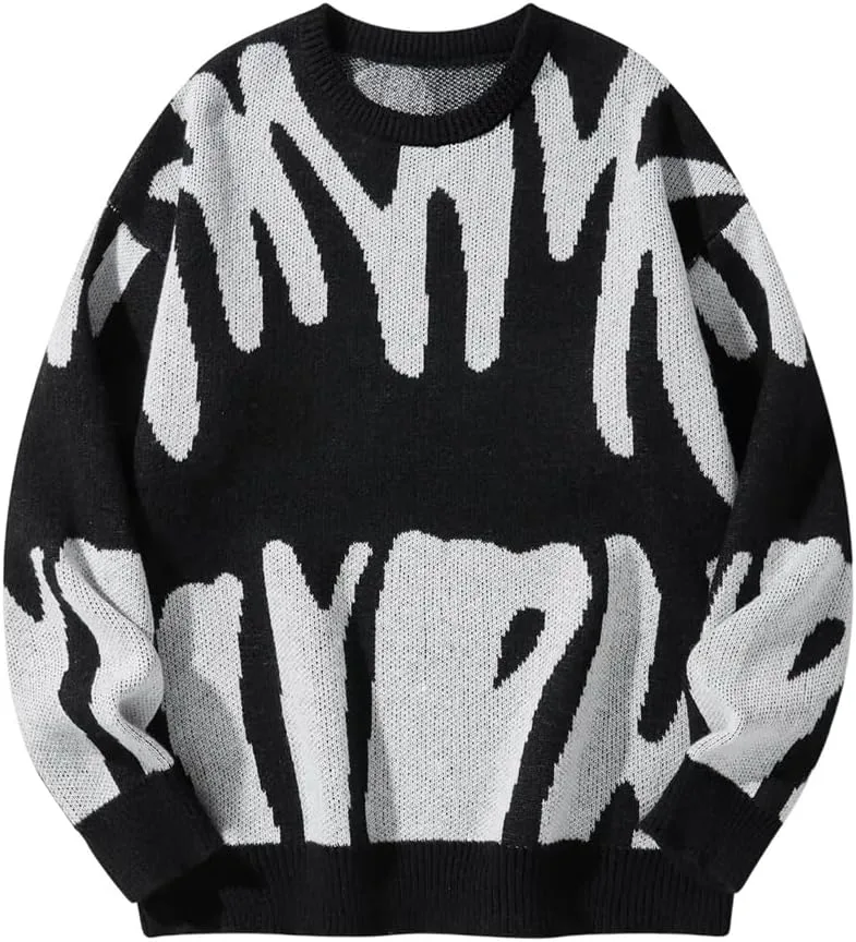 Мужской свитер с нерегулярным узором и контрастной вязкой OWEIEYEU
Мужской свитер с нерегулярным узором и контрастной вязкой OWEIEYEU