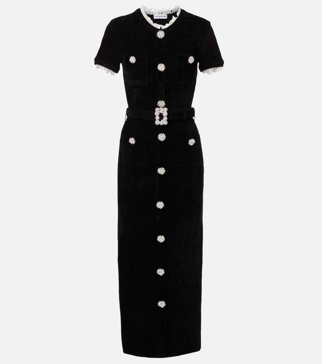 Миди-платье из синели с кристаллами Self-Portrait, черный
Миди-платье из синели с кристаллами Self-Portrait, черный