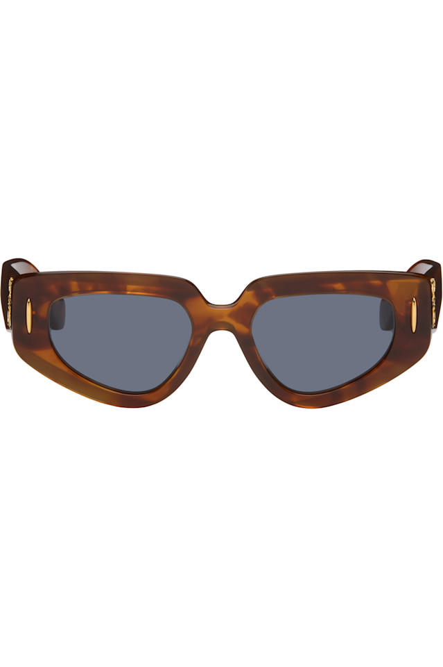 Маленькие солнцезащитные очки с экраном в виде бабочки Loewe, цвет flamed havana
Маленькие солнцезащитные очки с экраном в виде бабочки Loewe, цвет flamed havana