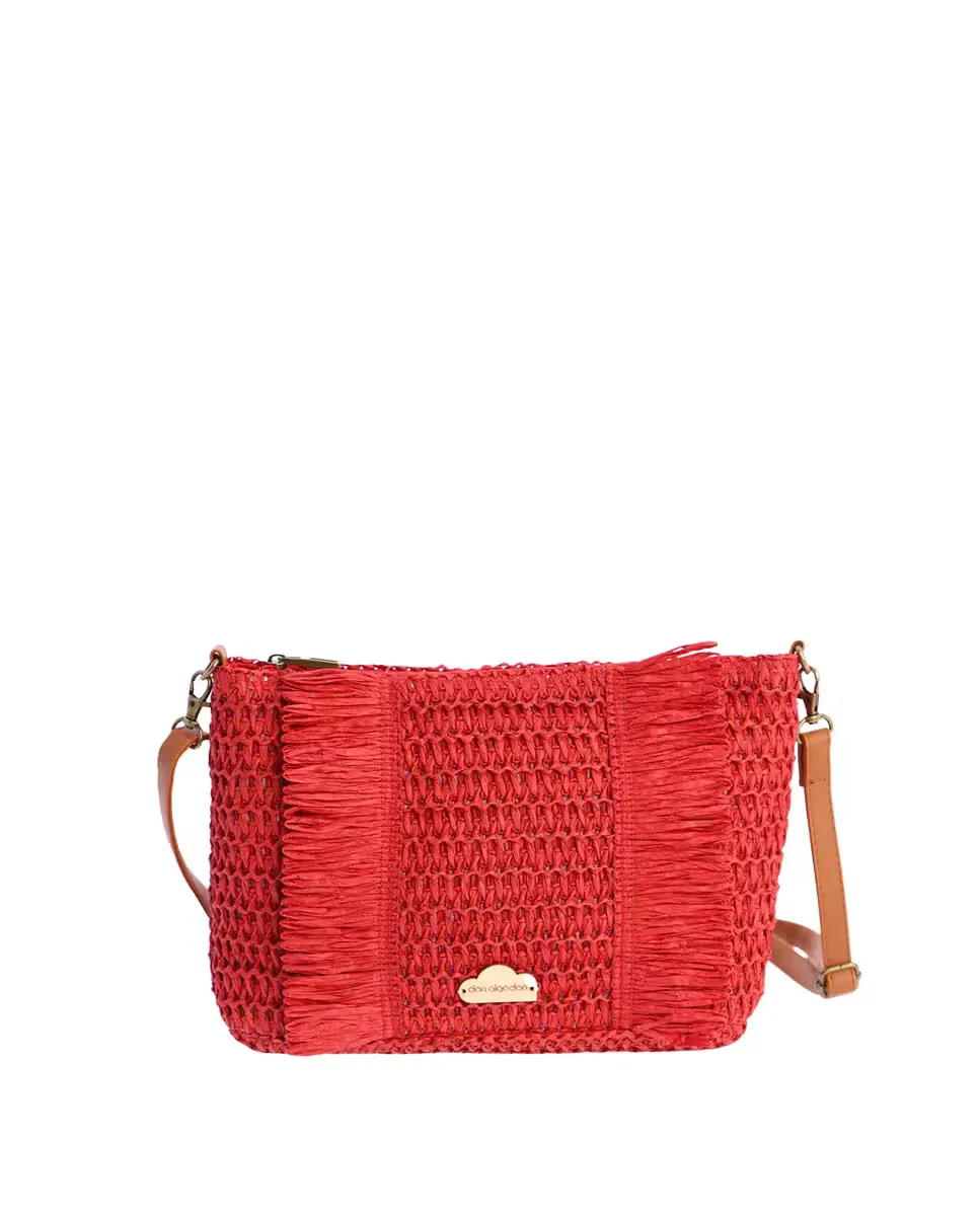 Красная женская сумка через плечо на молнии Don Algodón, красный 
Красная женская сумка через плечо на молнии Don Algodón, красный