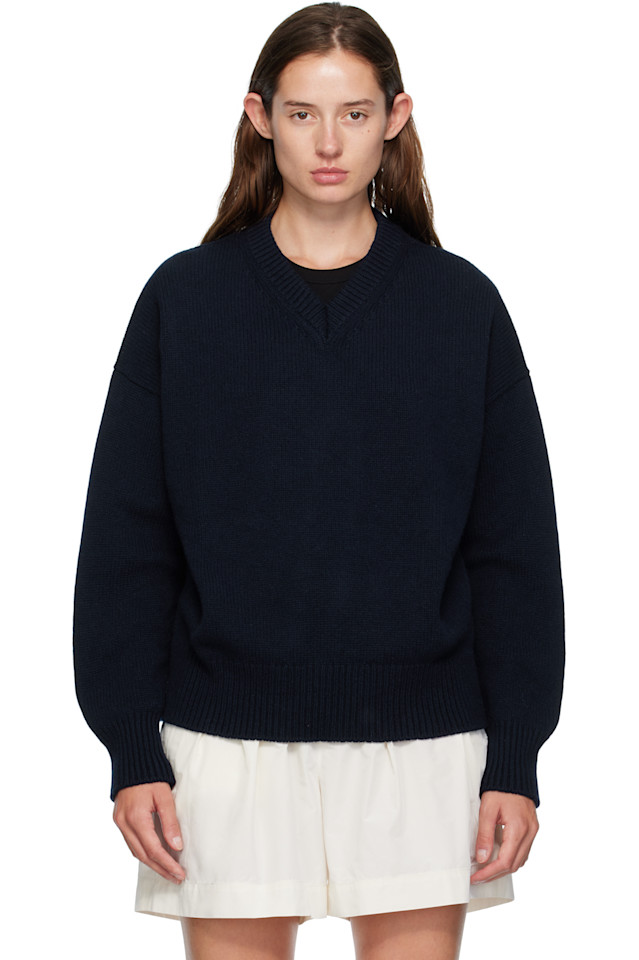 Свитер Balla с V-образным вырезом, свободного кроя &Daughter, темно-синий
Свитер Balla с V-образным вырезом, свободного кроя &Daughter, темно-синий