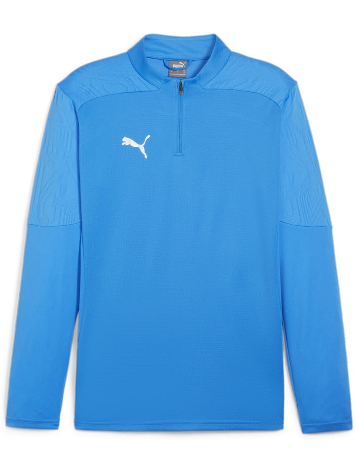 Футболка TeamFinal Training 1/4 Zip Top синего цвета Puma
Футболка TeamFinal Training 1/4 Zip Top синего цвета Puma