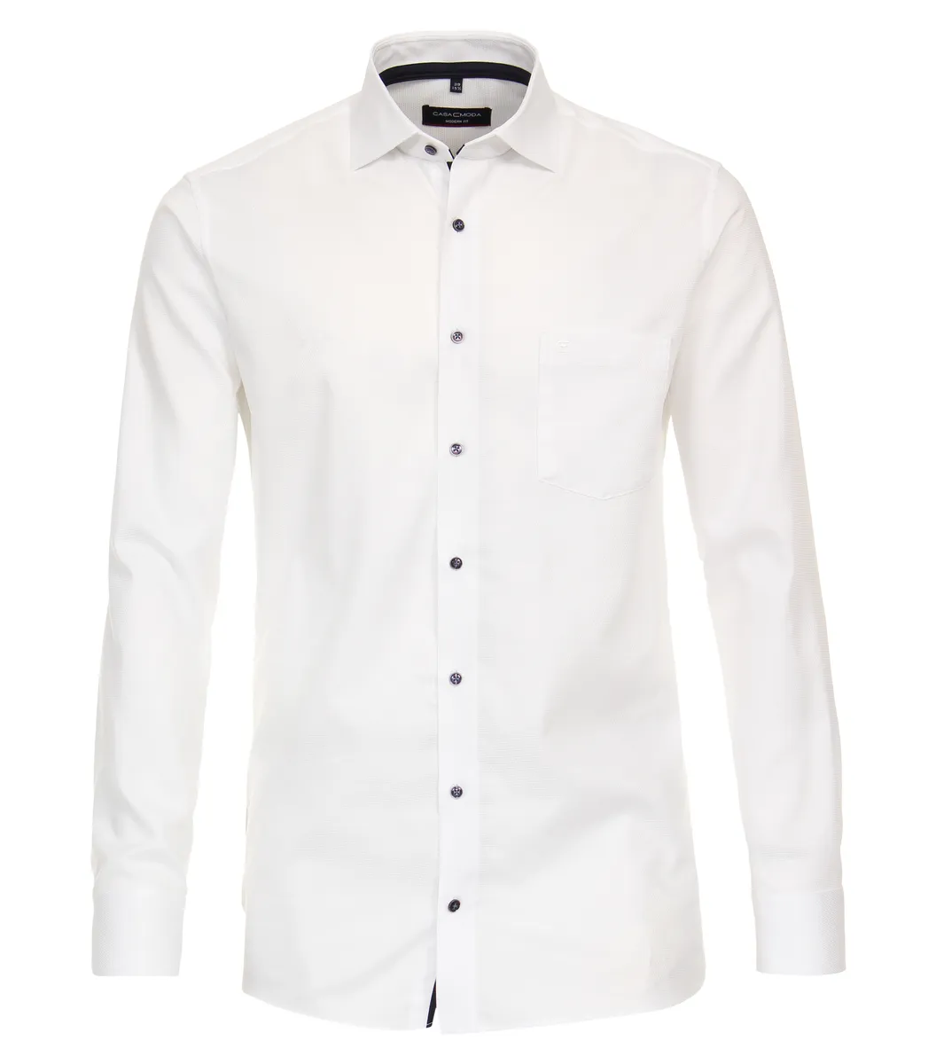 Деловая рубашка CASAMODA "Деловая рубашка CASAMODA однотонная", белый 
Деловая рубашка CASAMODA "Деловая рубашка CASAMODA однотонная", белый