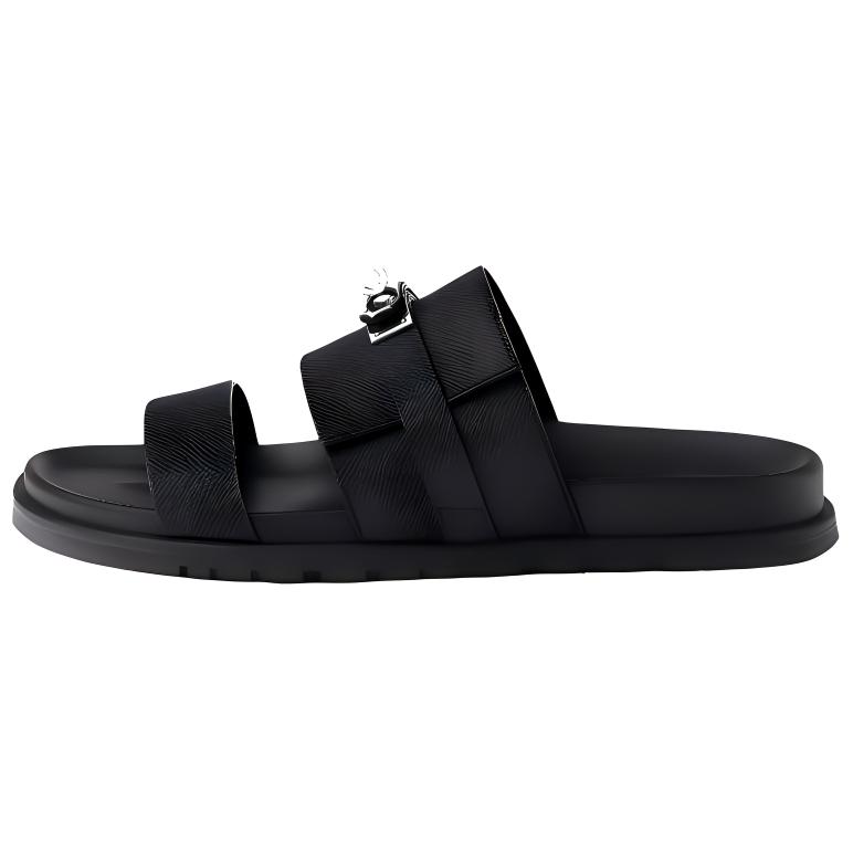 HERMES Тапочки-слайды мужские черные
HERMES Тапочки-слайды мужские черные