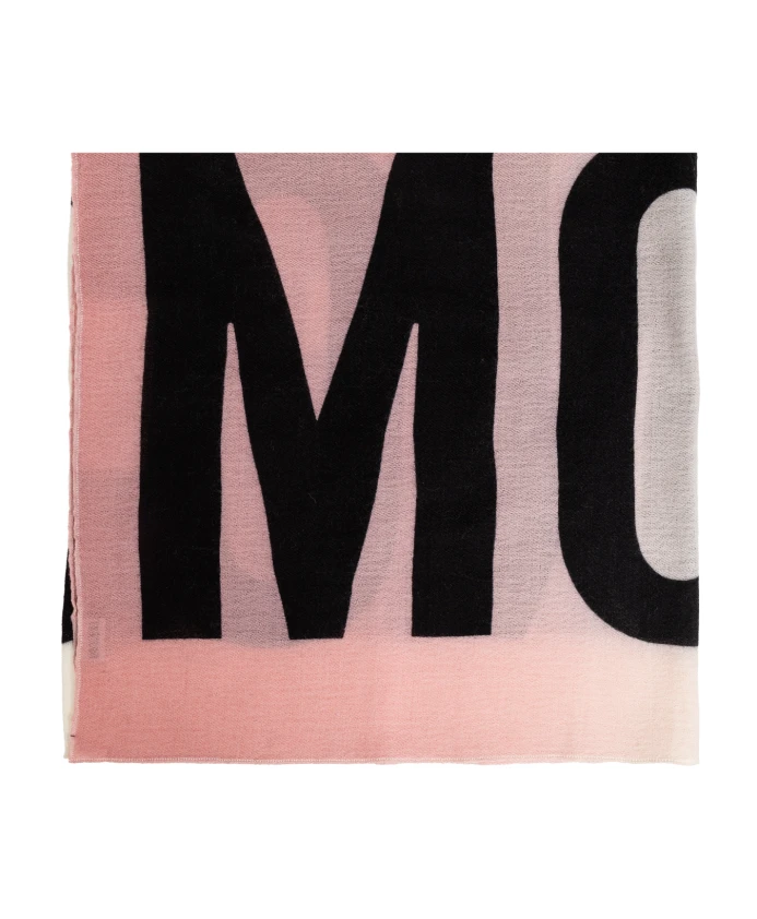 Шарф с логотипом Moschino, розовый 
Шарф с логотипом Moschino, розовый