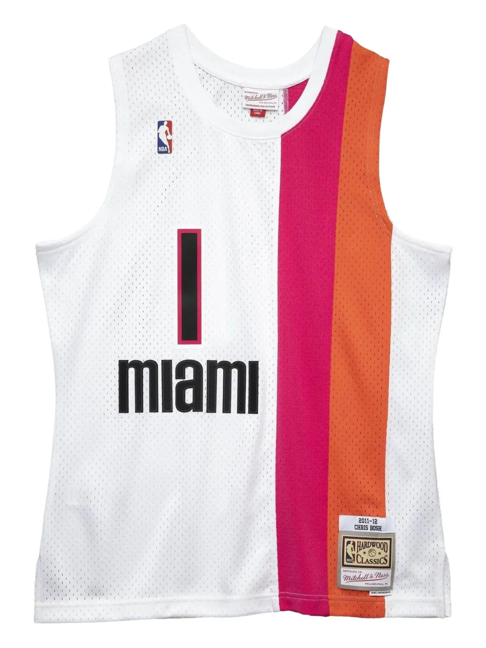 Топ "NBA Heat 2011 Chris Bosh" Mitchell & Ness, белый
Топ "NBA Heat 2011 Chris Bosh" Mitchell & Ness, белый