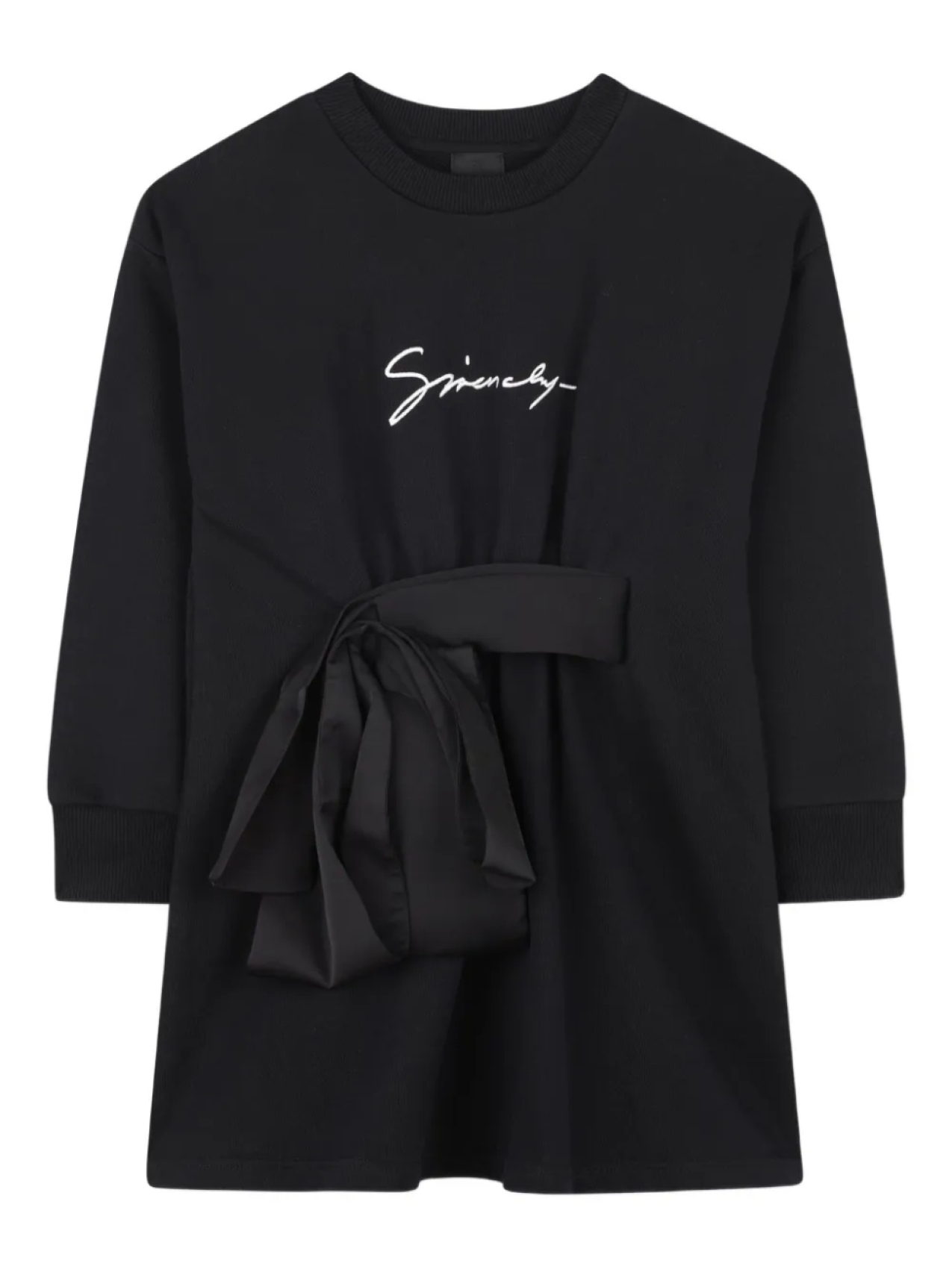 Платье с атласным галстуком Givenchy Kids, черный
Платье с атласным галстуком Givenchy Kids, черный