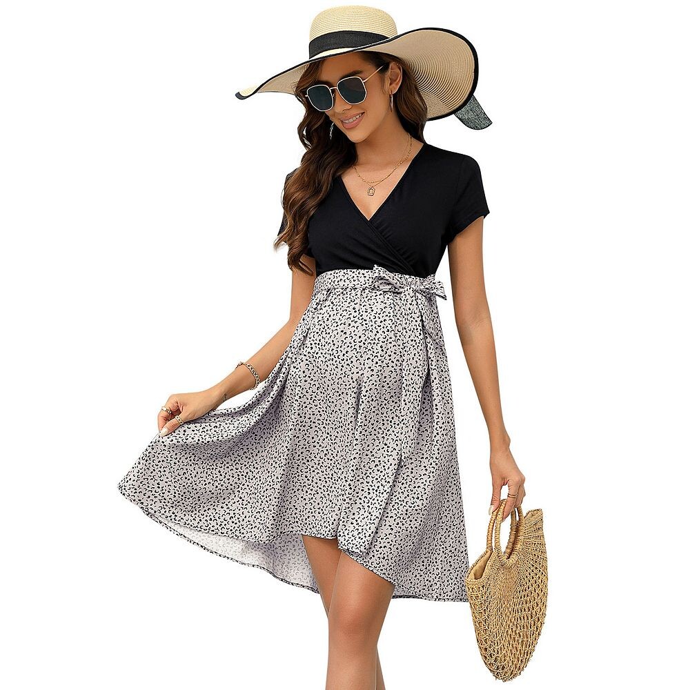 Женское платье для беременных с коротким рукавом и V-образным вырезом для детского душа, лоскутное платье для кормления, платье миди для беременных Kojooin, цвет Leopard
Женское платье для беременных с коротким рукавом и V-образным вырезом для детского душа, лоскутное платье для кормления, платье миди для беременных Kojooin, цвет Leopard