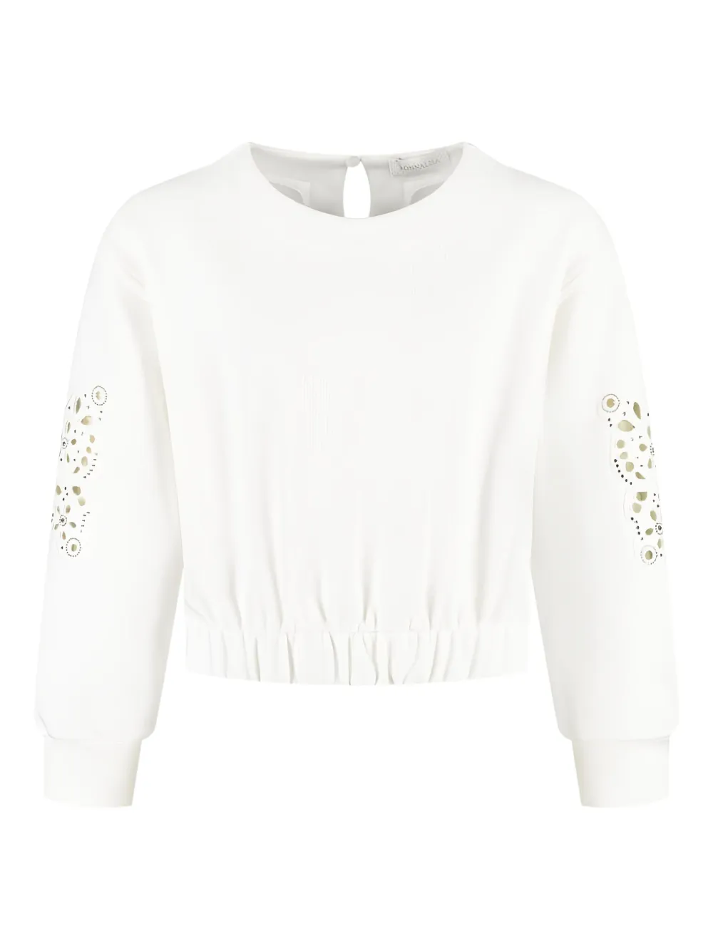 Толстовка с эластичным подолом Monnalisa, белый
Толстовка с эластичным подолом Monnalisa, белый