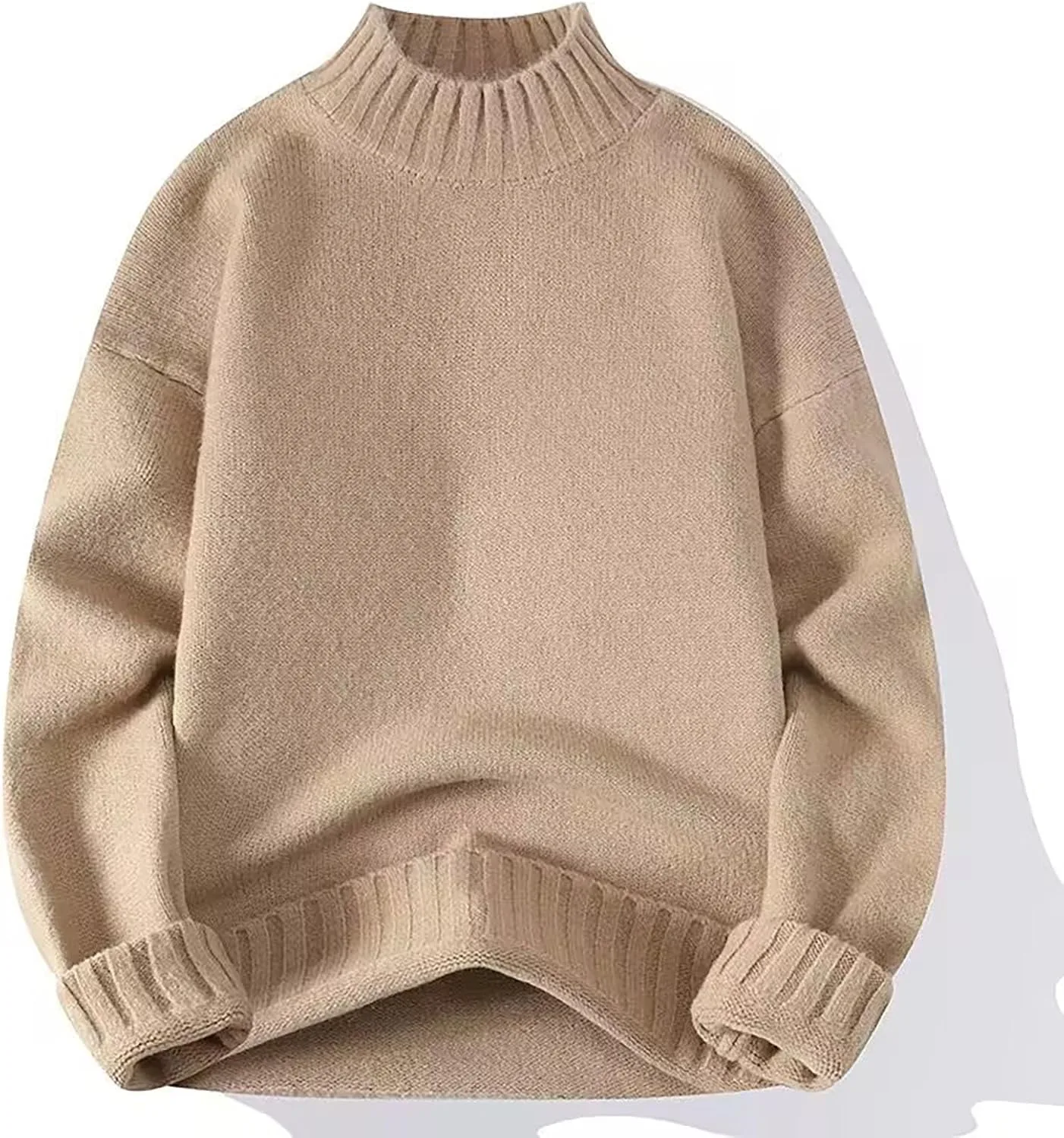 Мужской свитер с воротником стойкой, длинный рукав, теплый вязаный пуловер
Мужской свитер с воротником стойкой, длинный рукав, теплый вязаный пуловер