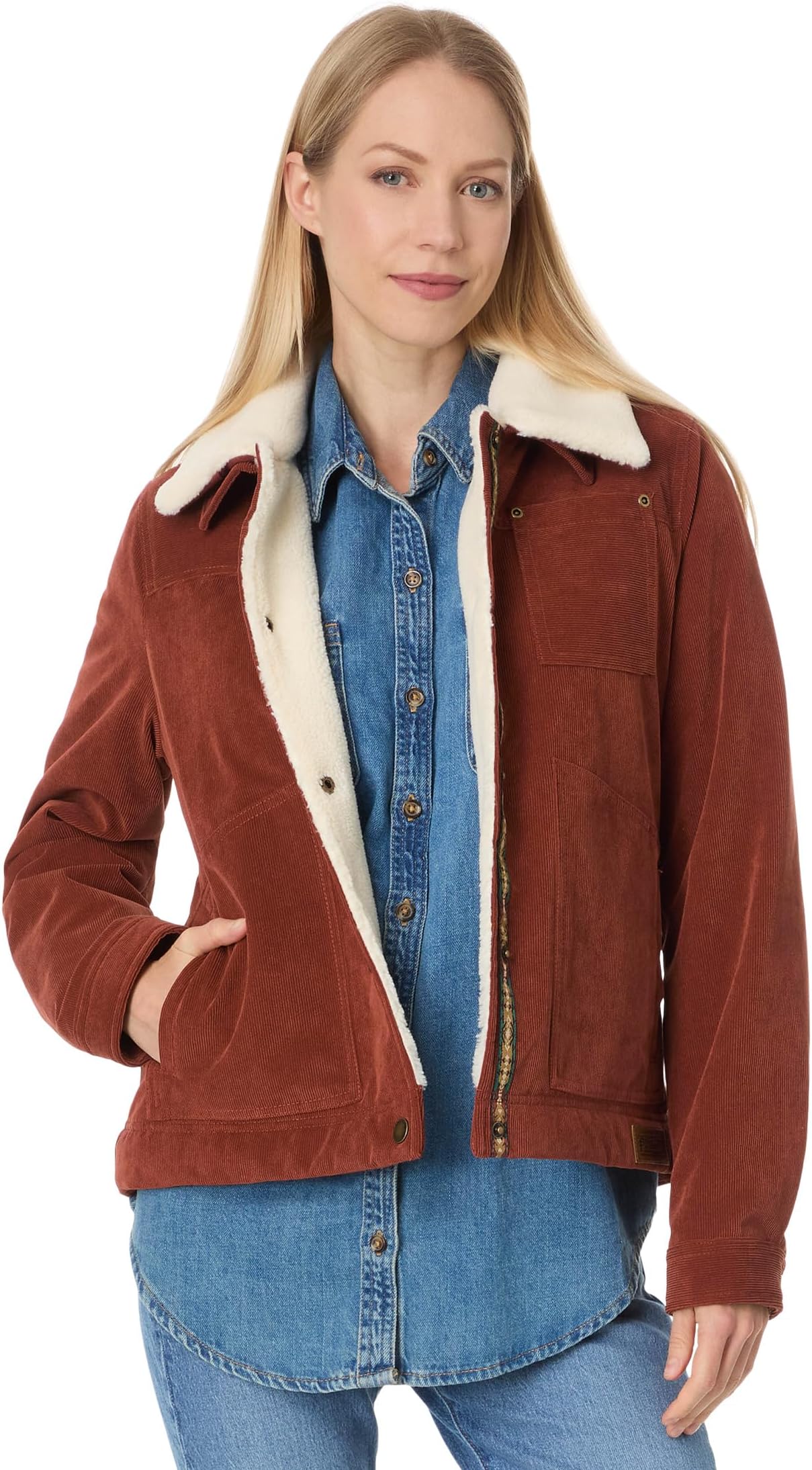 Женская куртка Wind River Corduroy Trucker Pendleton, Roasted Russet
Женская куртка Wind River Corduroy Trucker Pendleton, Roasted Russet