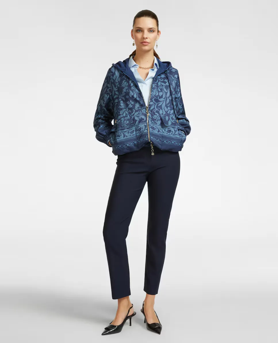 Женские джинсы-леггинсы на резинке из эластичной ткани Elena Miró, темно-синий 
Женские джинсы-леггинсы на резинке из эластичной ткани Elena Miró, темно-синий