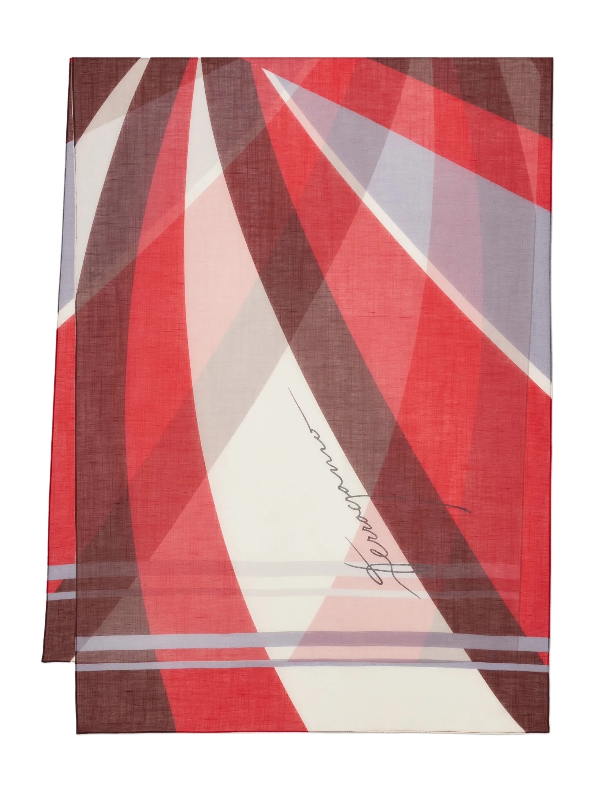 Шарф с принтом Ferragamo, красный
Шарф с принтом Ferragamo, красный