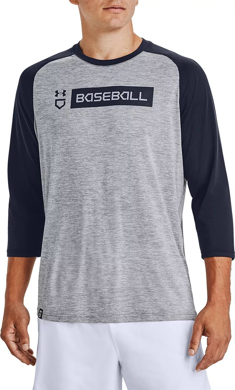 Мужская практичная рубашка с рукавом 3/4 Under Armour, серый/темно-синий
Мужская практичная рубашка с рукавом 3/4 Under Armour, серый/темно-синий