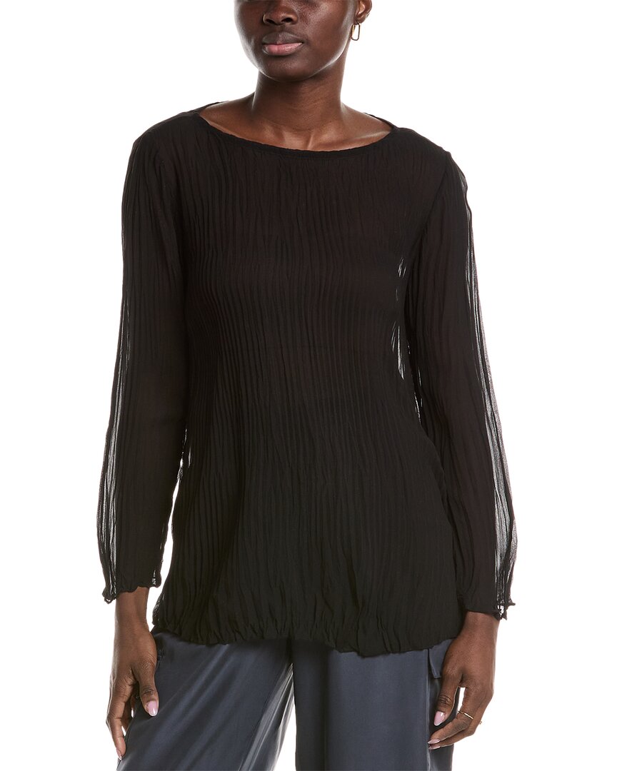 Шелковая блузка EILEEN FISHER с вырезом-лодочкой, черный
Шелковая блузка EILEEN FISHER с вырезом-лодочкой, черный