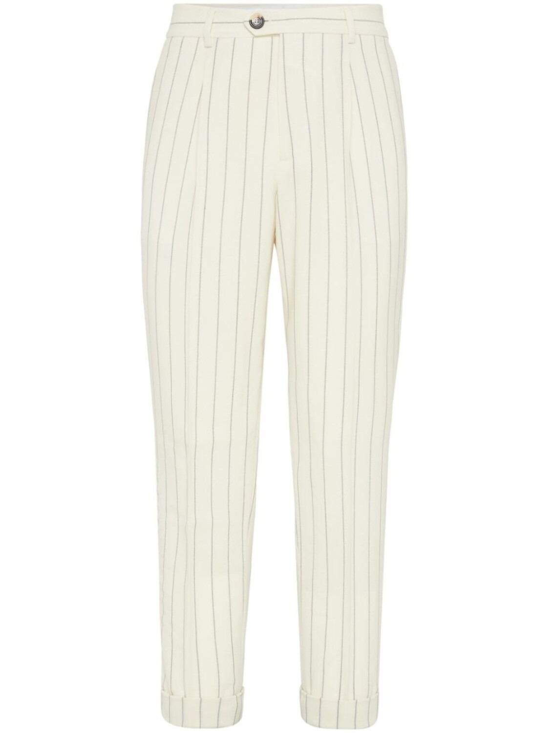 Брюки в полоску Brunello Cucinelli, белый
Брюки в полоску Brunello Cucinelli, белый