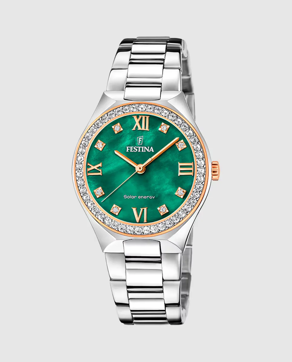 F20658/3 Solar Energy женские часы из серебристой стали Festina, серебряный 
F20658/3 Solar Energy женские часы из серебристой стали Festina, серебряный