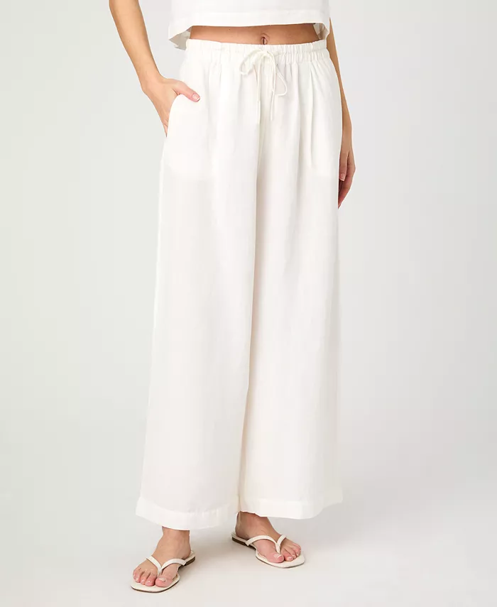 Женские брюки Birdie с широкими штанинами French Connection, белый
Женские брюки Birdie с широкими штанинами French Connection, белый