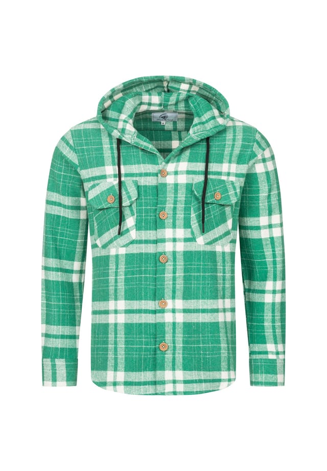 Рубашка в клетку с капюшоном Rock Creek, зеленый
Рубашка в клетку с капюшоном Rock Creek, зеленый
